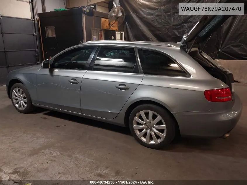 2009 Audi A4 2.0T Avant VIN: WAUGF78K79A207470 Lot: 40734236