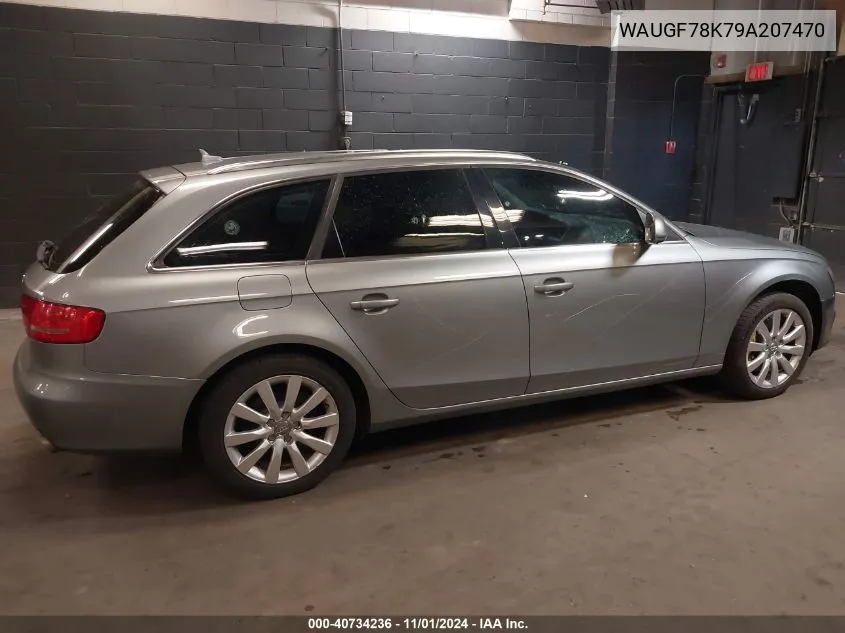 2009 Audi A4 2.0T Avant VIN: WAUGF78K79A207470 Lot: 40734236