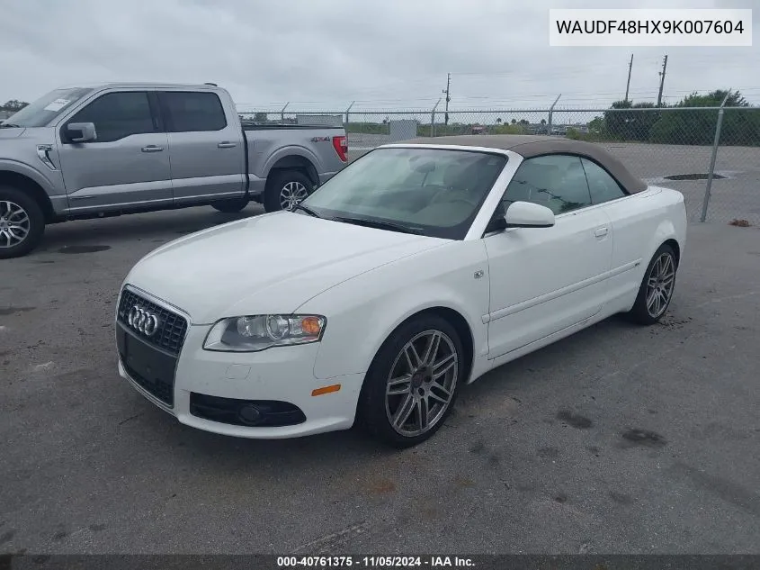 2009 Audi A4 2.0T Special Edition VIN: WAUDF48HX9K007604 Lot: 40761375