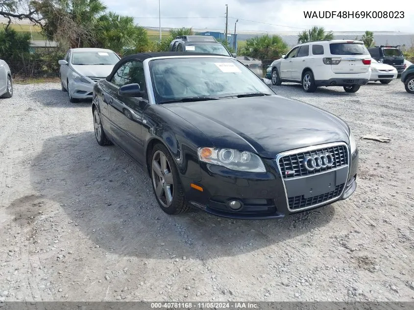 2009 Audi A4 2.0T Special Edition VIN: WAUDF48H69K008023 Lot: 40781168