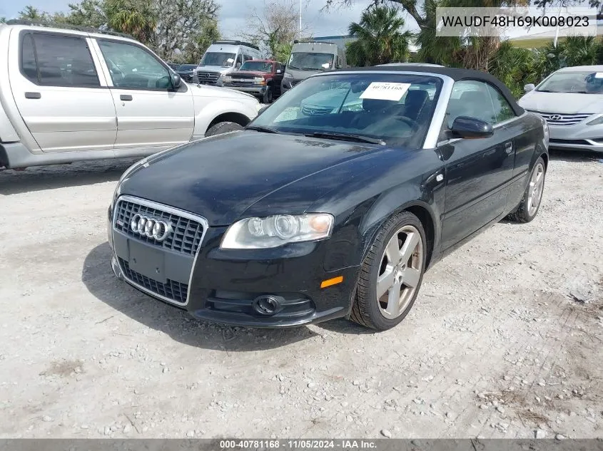 2009 Audi A4 2.0T Special Edition VIN: WAUDF48H69K008023 Lot: 40781168