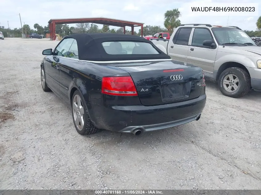 2009 Audi A4 2.0T Special Edition VIN: WAUDF48H69K008023 Lot: 40781168