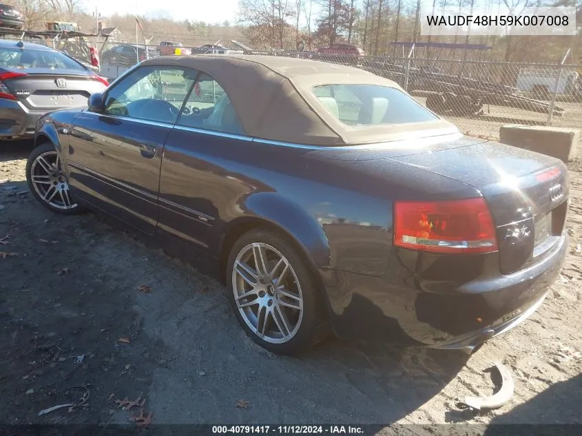 2009 Audi A4 2.0T Special Edition VIN: WAUDF48H59K007008 Lot: 40791417