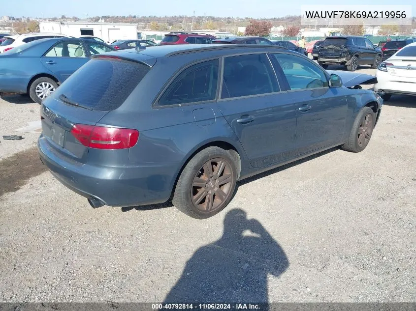 2009 Audi A4 2.0T Avant VIN: WAUVF78K69A219956 Lot: 40792814