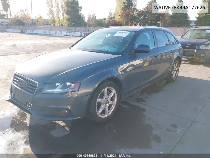 2009 Audi A4 2.0T Avant VIN: WAUVF78K49A177626 Lot: 40850835