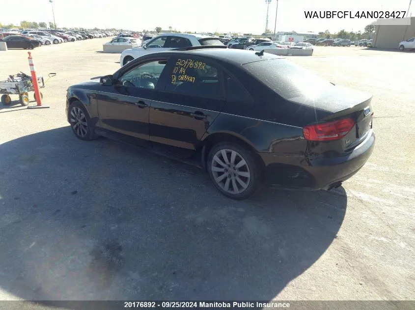 WAUBFCFL4AN028427 2010 Audi A4 2.0T S-Line Quattro