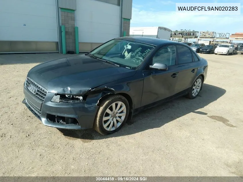 2010 Audi A4 Premium VIN: WAUDFCFL9AN020283 Lot: 30044459