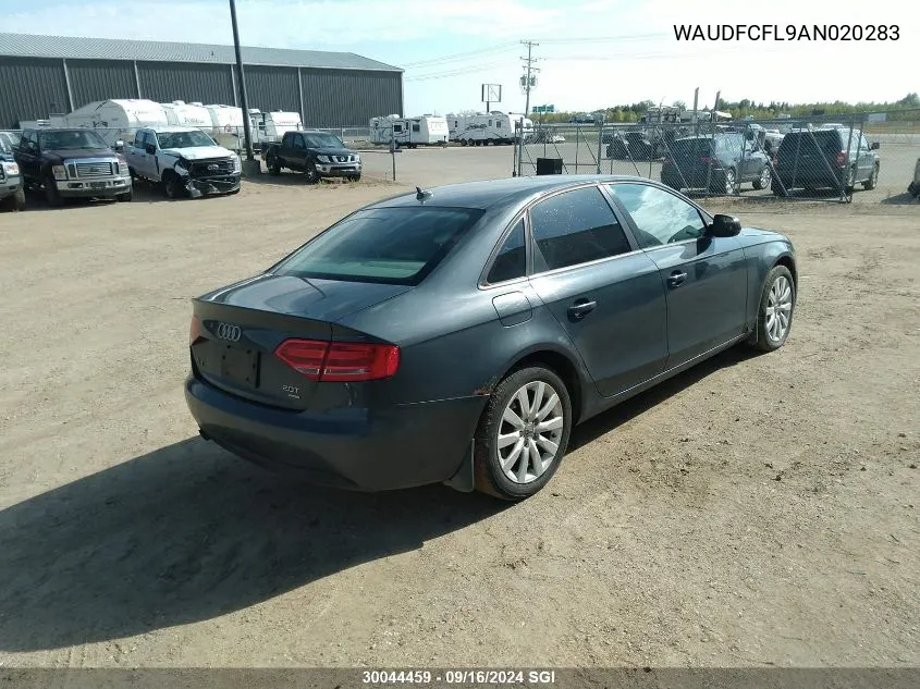 WAUDFCFL9AN020283 2010 Audi A4 Premium