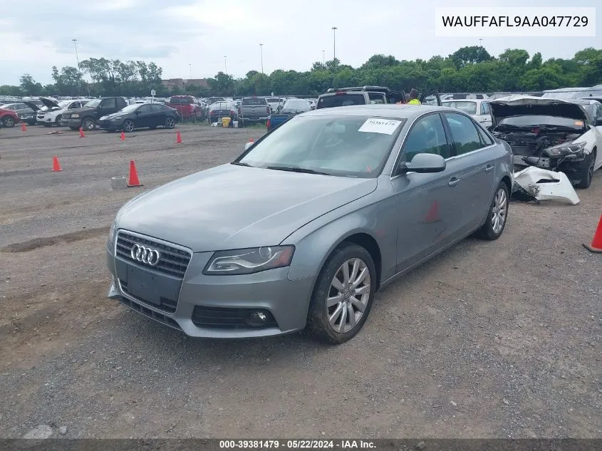 WAUFFAFL9AA047729 2010 Audi A4 2.0T Premium