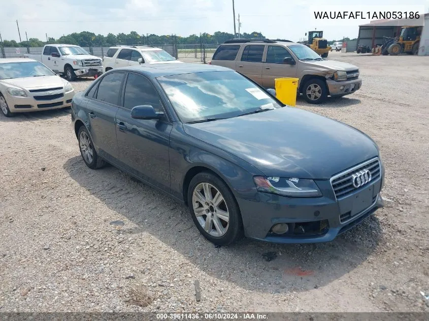 WAUAFAFL1AN053186 2010 Audi A4 2.0T Premium