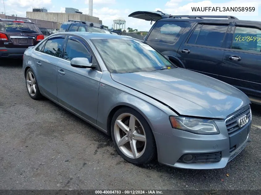 WAUFFAFL3AN058959 2010 Audi A4 2.0T Premium