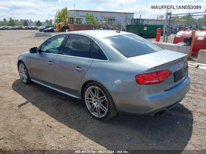 2010 Audi A4 2.0T Premium VIN: WAUFFCFL1AN053089 Lot: 40138764