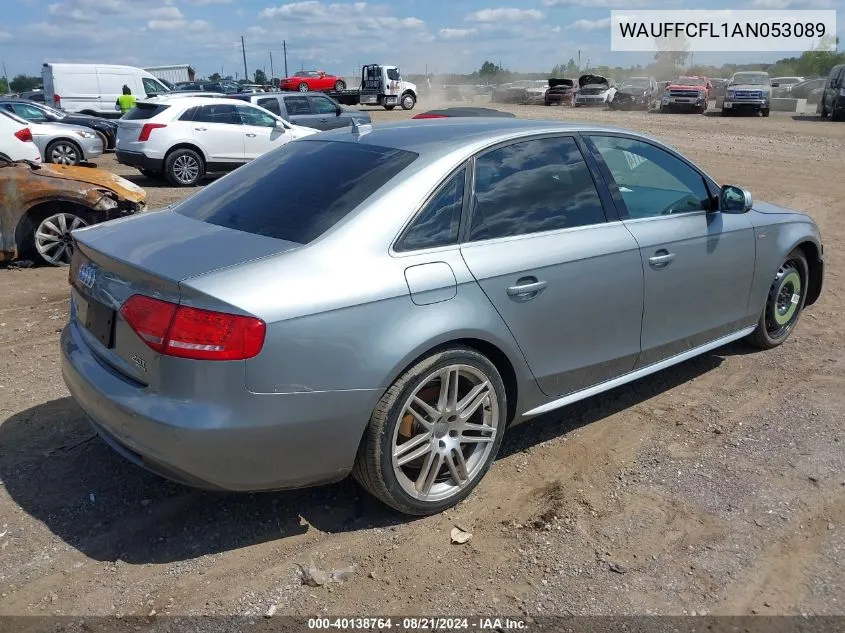 WAUFFCFL1AN053089 2010 Audi A4 2.0T Premium