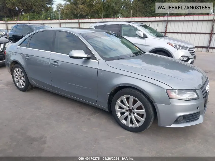 WAUEFAFL7AN031565 2010 Audi A4 2.0T Premium