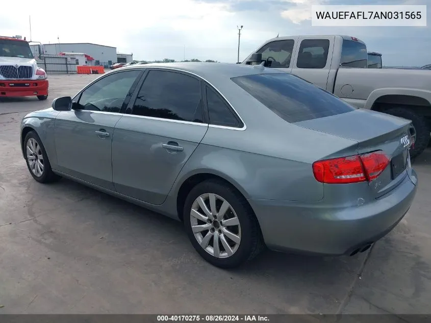 WAUEFAFL7AN031565 2010 Audi A4 2.0T Premium