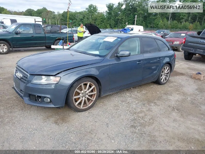 2010 Audi A4 2.0T Premium VIN: WAUSFAFL1AA056942 Lot: 40218390