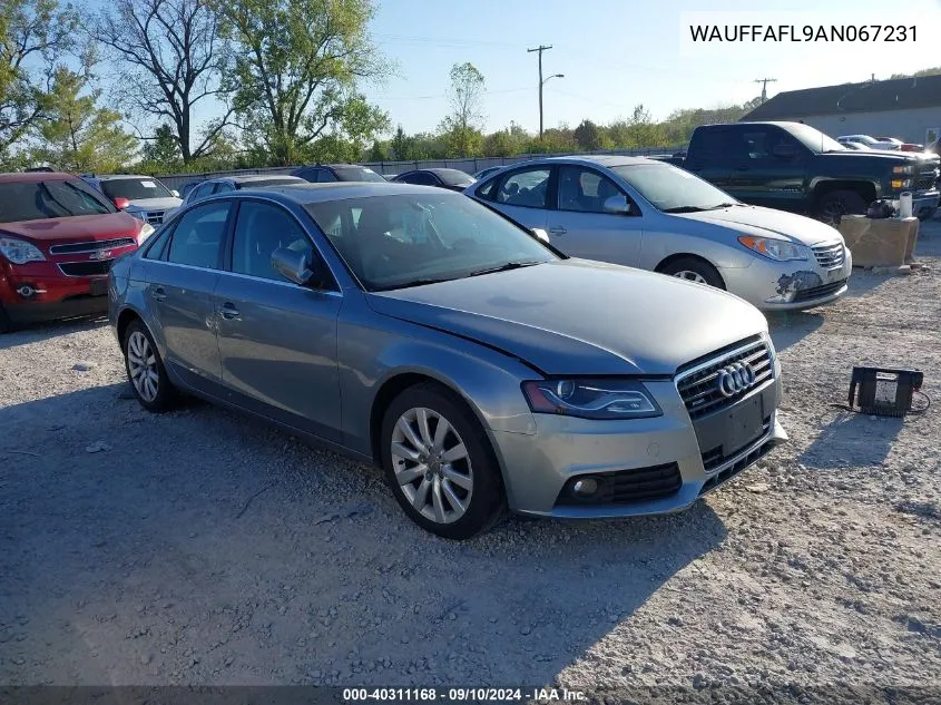 2010 Audi A4 2.0T Premium VIN: WAUFFAFL9AN067231 Lot: 40311168