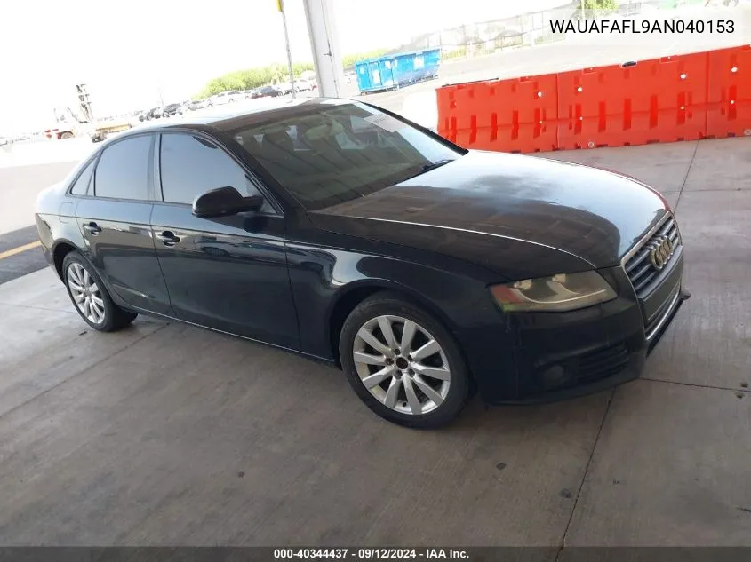 2010 Audi A4 2.0T Premium VIN: WAUAFAFL9AN040153 Lot: 40344437