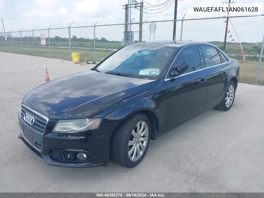 WAUEFAFL1AN061628 2010 Audi A4 2.0T Premium