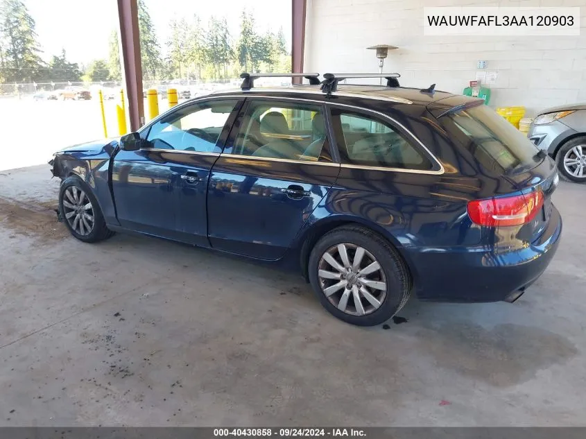 2010 Audi A4 2.0T Premium VIN: WAUWFAFL3AA120903 Lot: 40430858