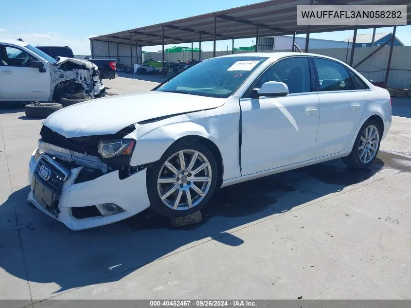 WAUFFAFL3AN058282 2010 Audi A4 2.0T Premium