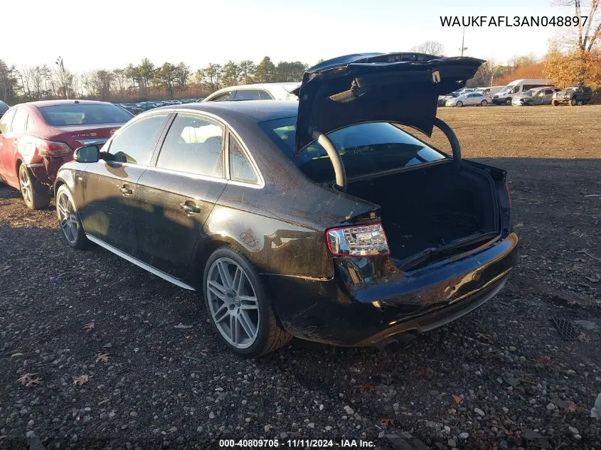 2010 Audi A4 2.0T Premium VIN: WAUKFAFL3AN048897 Lot: 40809705