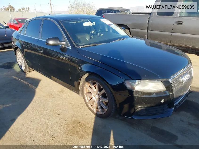 2010 Audi A4 2.0T Premium VIN: WAUEFAFL7AN059835 Lot: 40857988