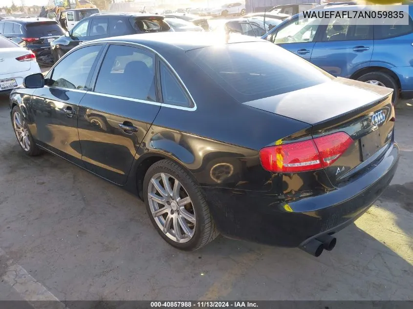 2010 Audi A4 2.0T Premium VIN: WAUEFAFL7AN059835 Lot: 40857988