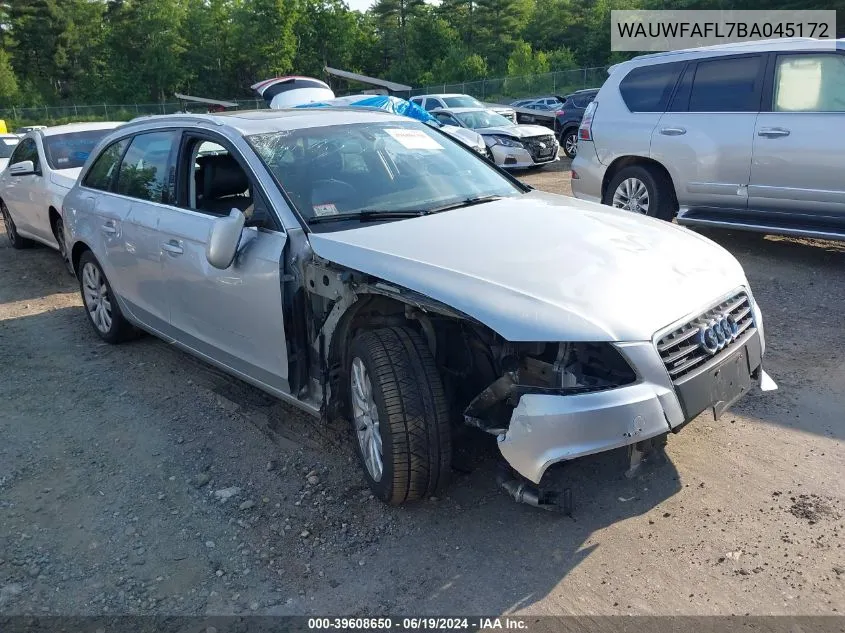 WAUWFAFL7BA045172 2011 Audi A4 2.0T Premium