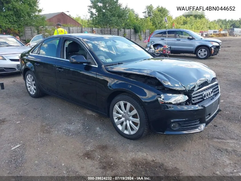 WAUFFAFL4BN044652 2011 Audi A4 2.0T Premium