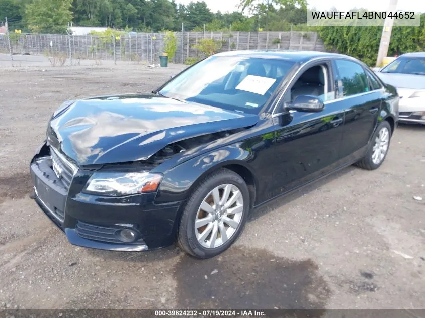 WAUFFAFL4BN044652 2011 Audi A4 2.0T Premium