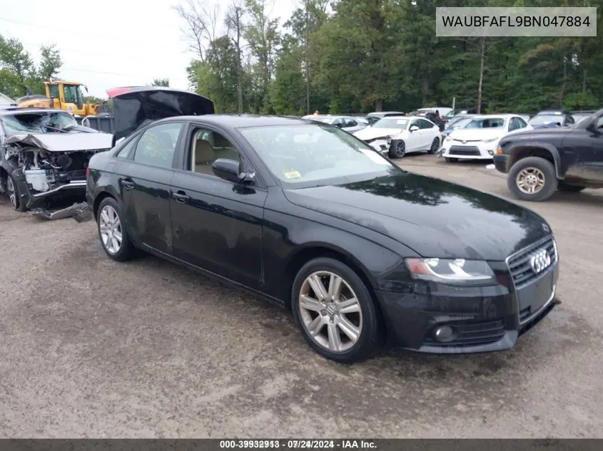 2011 Audi A4 2.0T Premium VIN: WAUBFAFL9BN047884 Lot: 39932913