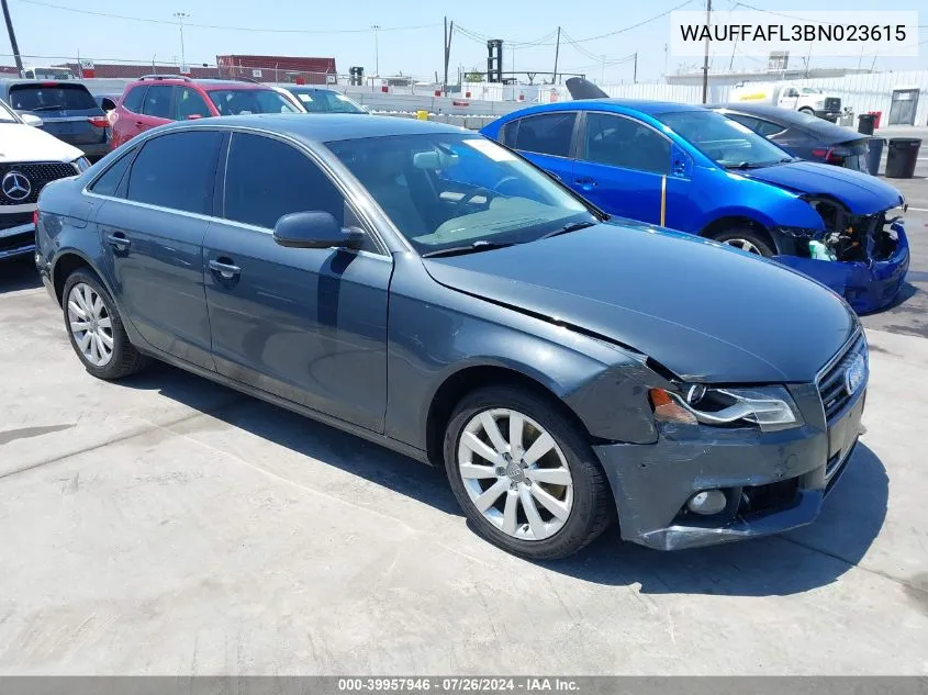 WAUFFAFL3BN023615 2011 Audi A4 2.0T Premium