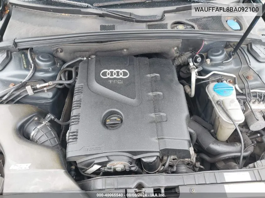 WAUFFAFL8BA092100 2011 Audi A4 2.0T Premium