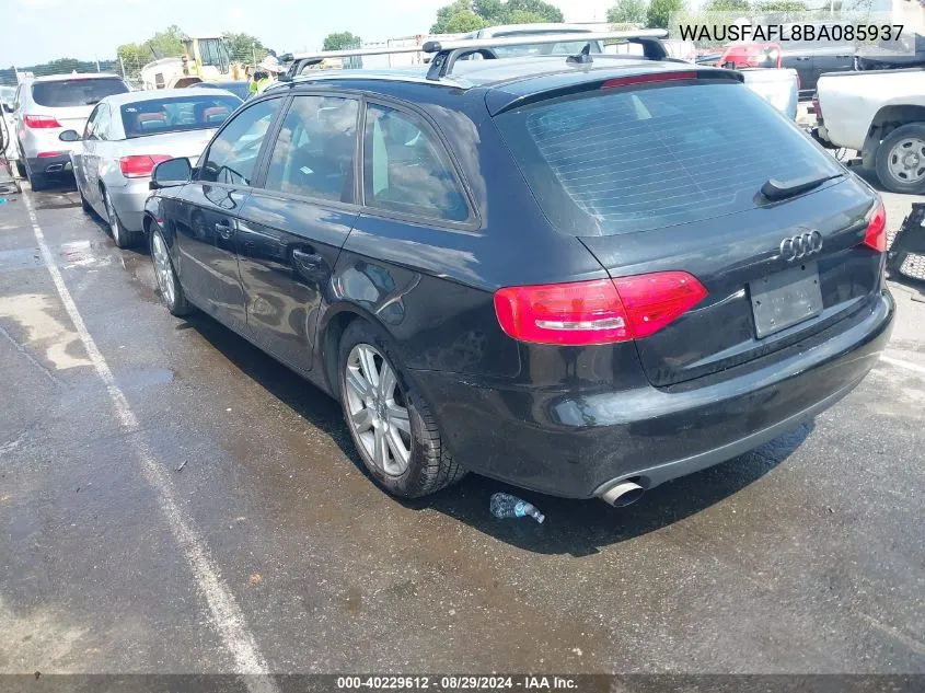 2011 Audi A4 2.0T Premium VIN: WAUSFAFL8BA085937 Lot: 40229612