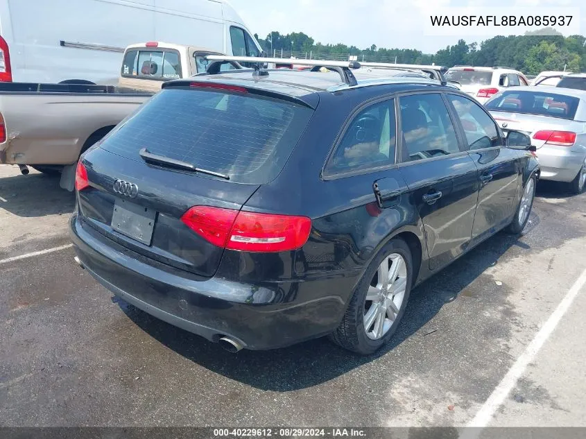 WAUSFAFL8BA085937 2011 Audi A4 2.0T Premium