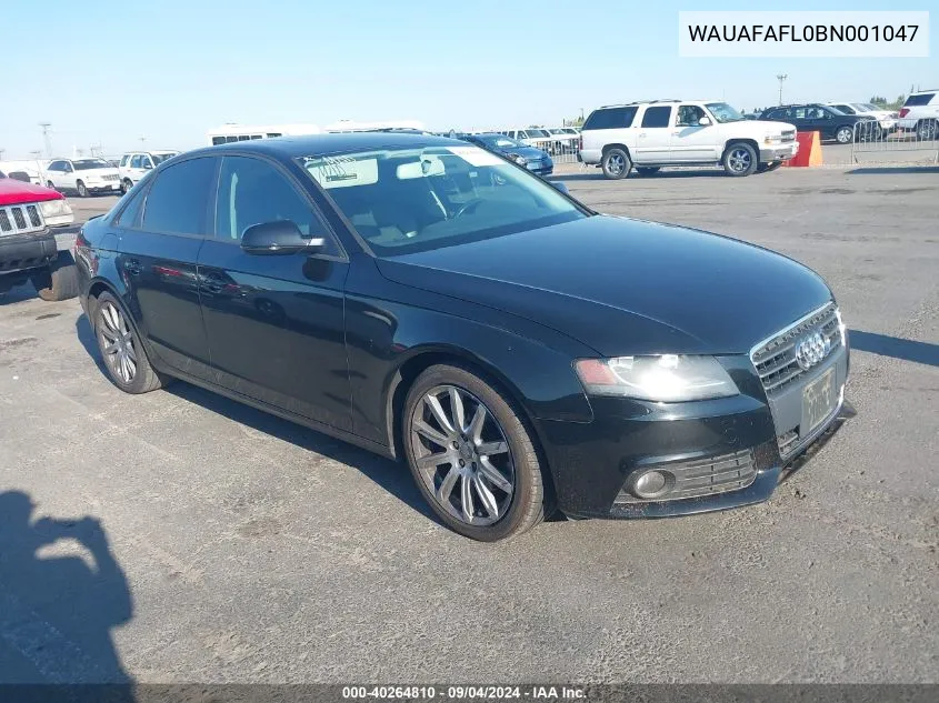 WAUAFAFL0BN001047 2011 Audi A4 Premium