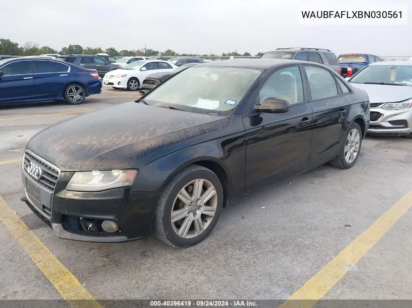 WAUBFAFLXBN030561 2011 Audi A4 2.0T Premium