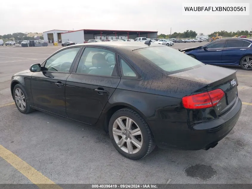 WAUBFAFLXBN030561 2011 Audi A4 2.0T Premium