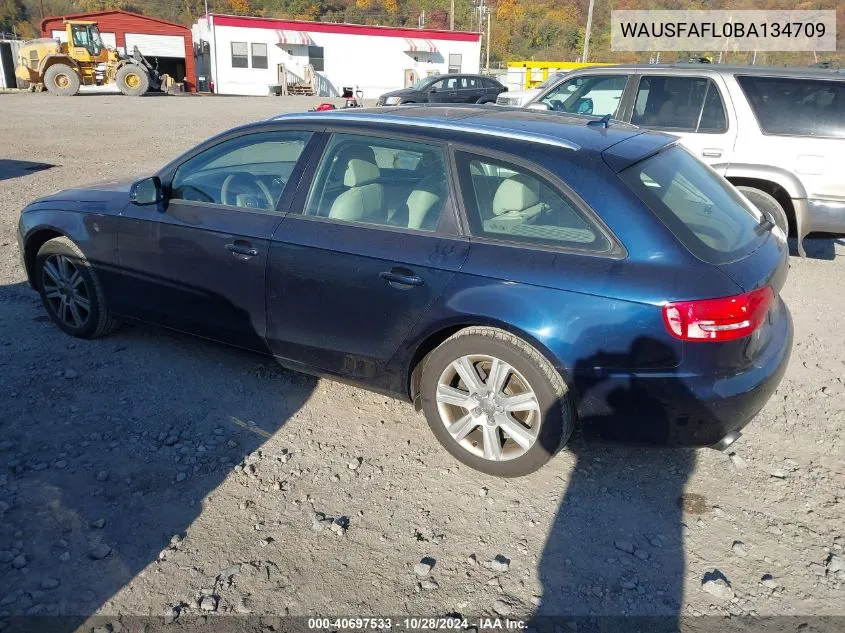 2011 Audi A4 2.0T Premium VIN: WAUSFAFL0BA134709 Lot: 40697533