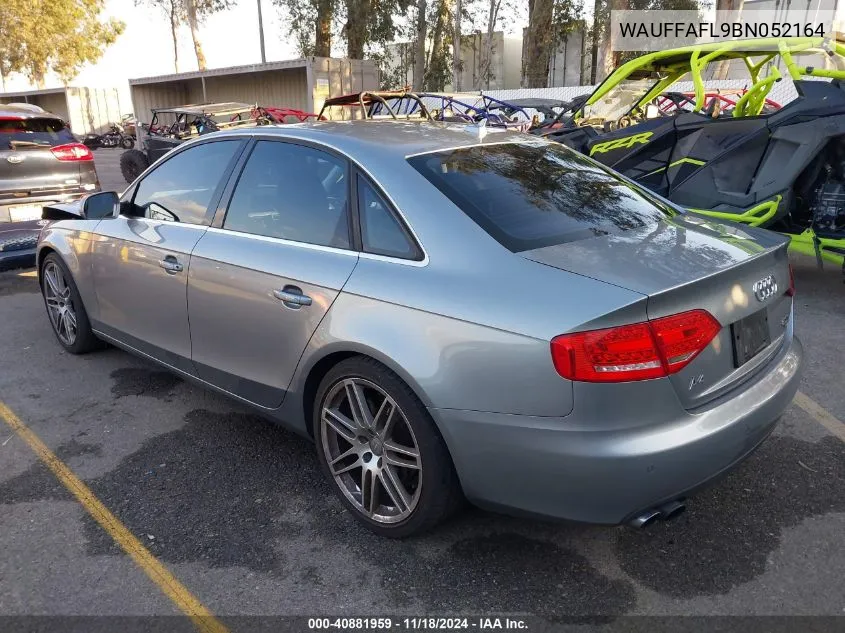 2011 Audi A4 2.0T Premium VIN: WAUFFAFL9BN052164 Lot: 40881959