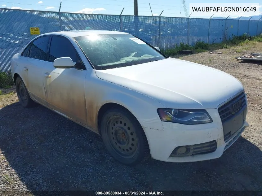 WAUBFAFL5CN016049 2012 Audi A4 2.0T Premium