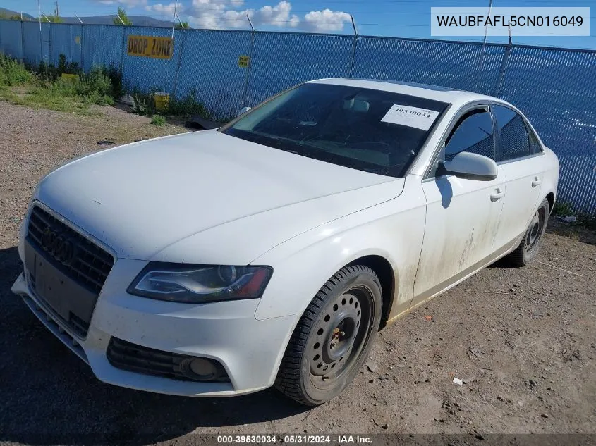 WAUBFAFL5CN016049 2012 Audi A4 2.0T Premium