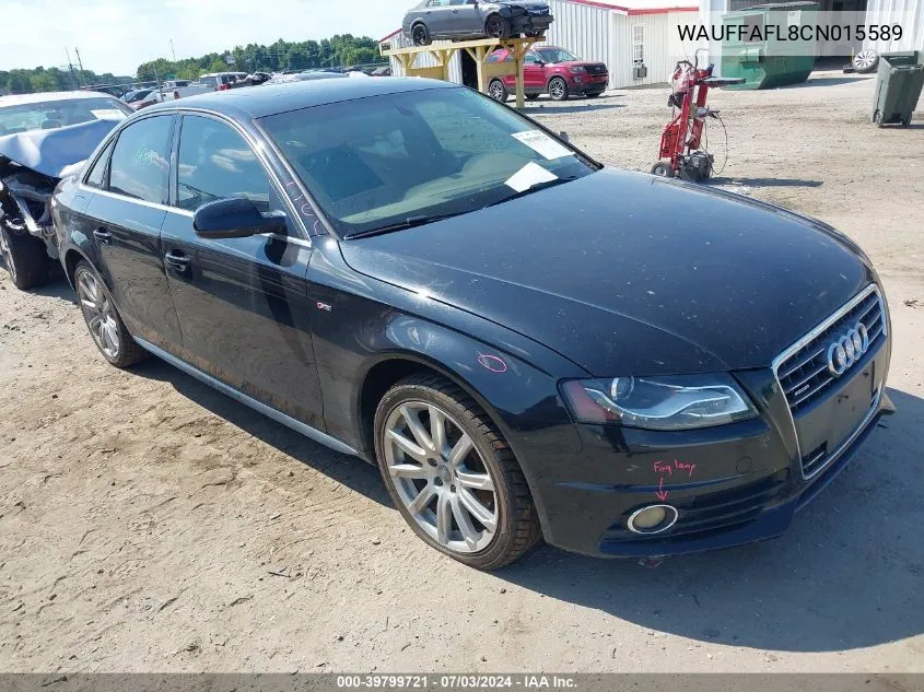 WAUFFAFL8CN015589 2012 Audi A4 2.0T Premium