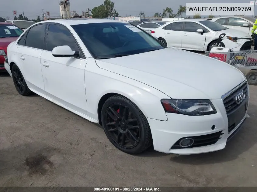 WAUFFAFL2CN009769 2012 Audi A4 2.0T Premium