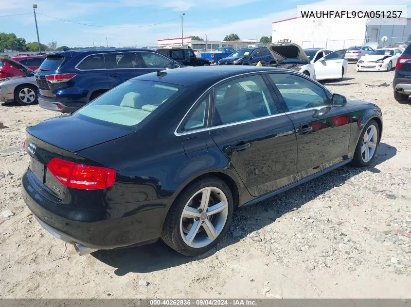 WAUHFAFL9CA051257 2012 Audi A4 2.0T Premium