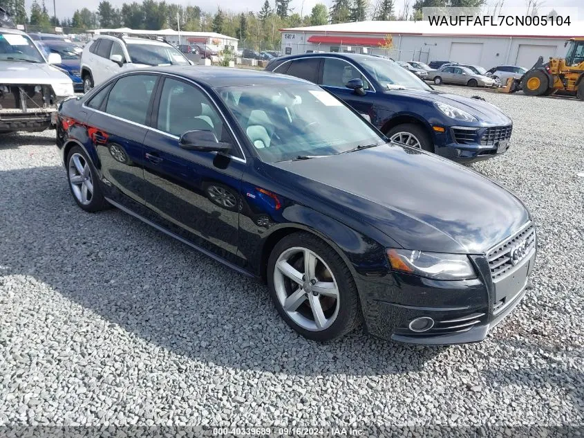 WAUFFAFL7CN005104 2012 Audi A4 Premium Plus