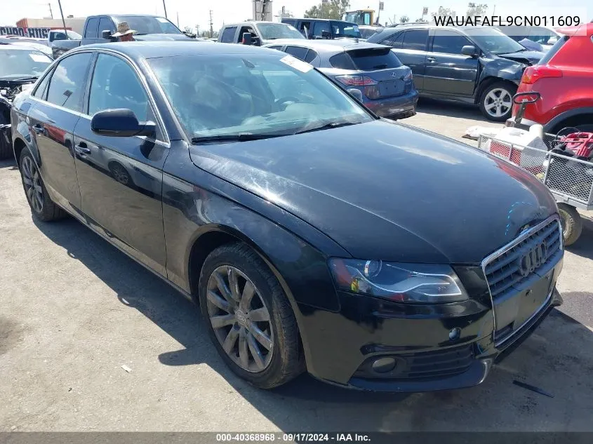 WAUAFAFL9CN011609 2012 Audi A4 2.0T Premium