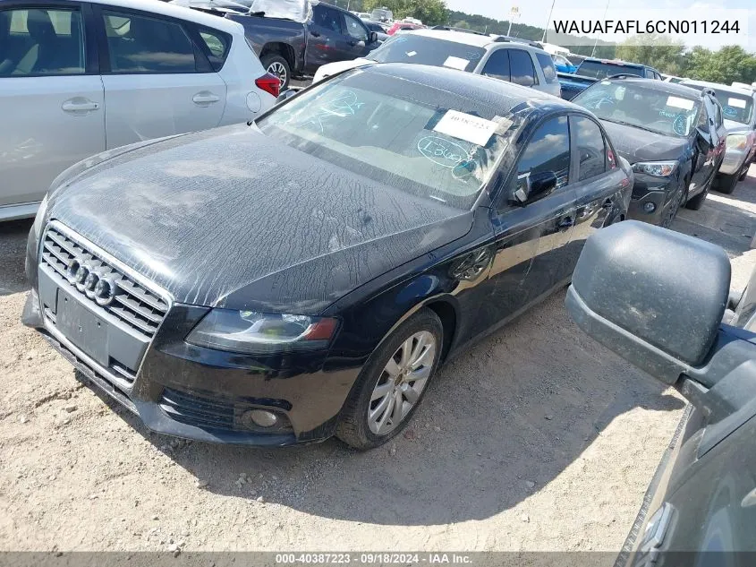 WAUAFAFL6CN011244 2012 Audi A4 2.0T Premium