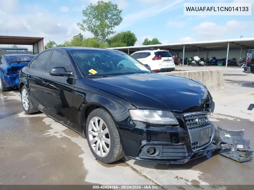 WAUAFAFL1CN014133 2012 Audi A4 2.0T Premium